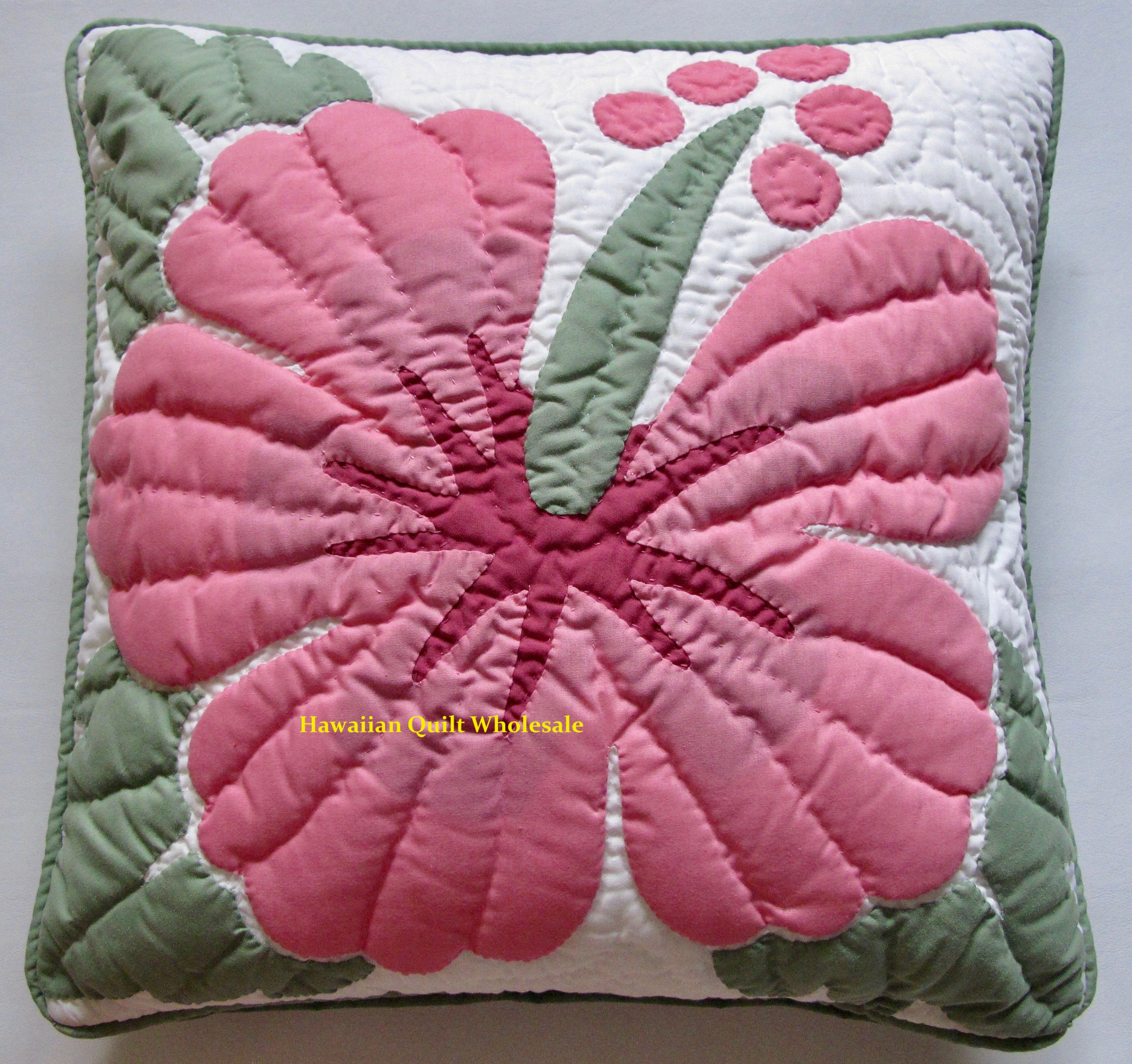 2 Hibiscus Pillow Covers Cgpi Hawaiian Quilt Wholesale
