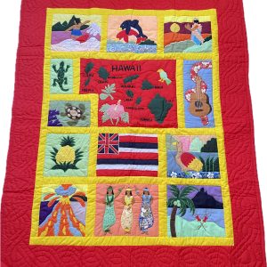 Hawaiian Islands Hibiscus Flag RY