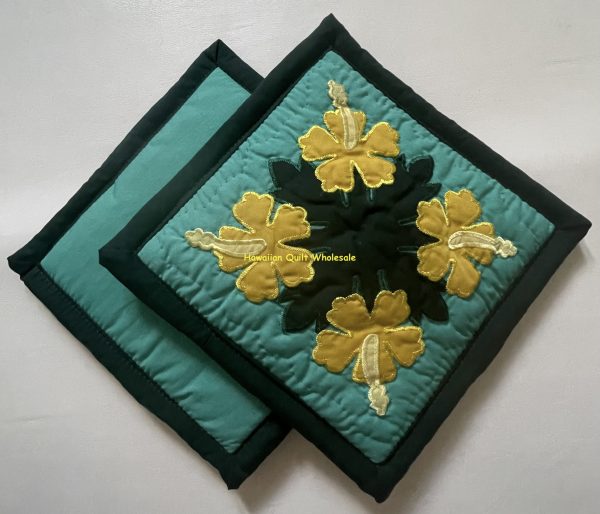 Hibiscus 2 Pot Holders BGA