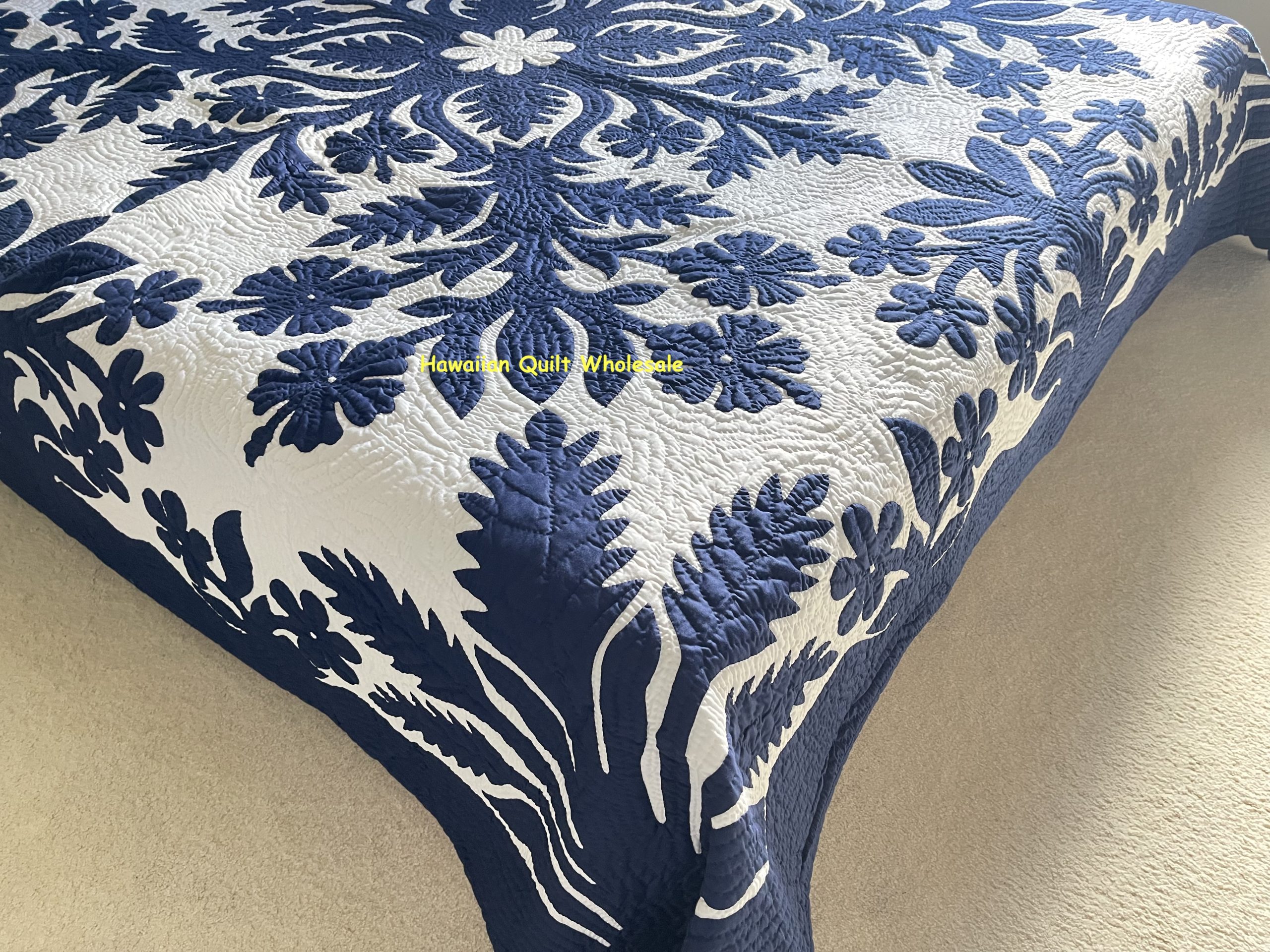 Hibiscus Plumeria Torch NB Hawaiian Quilt Wholesale