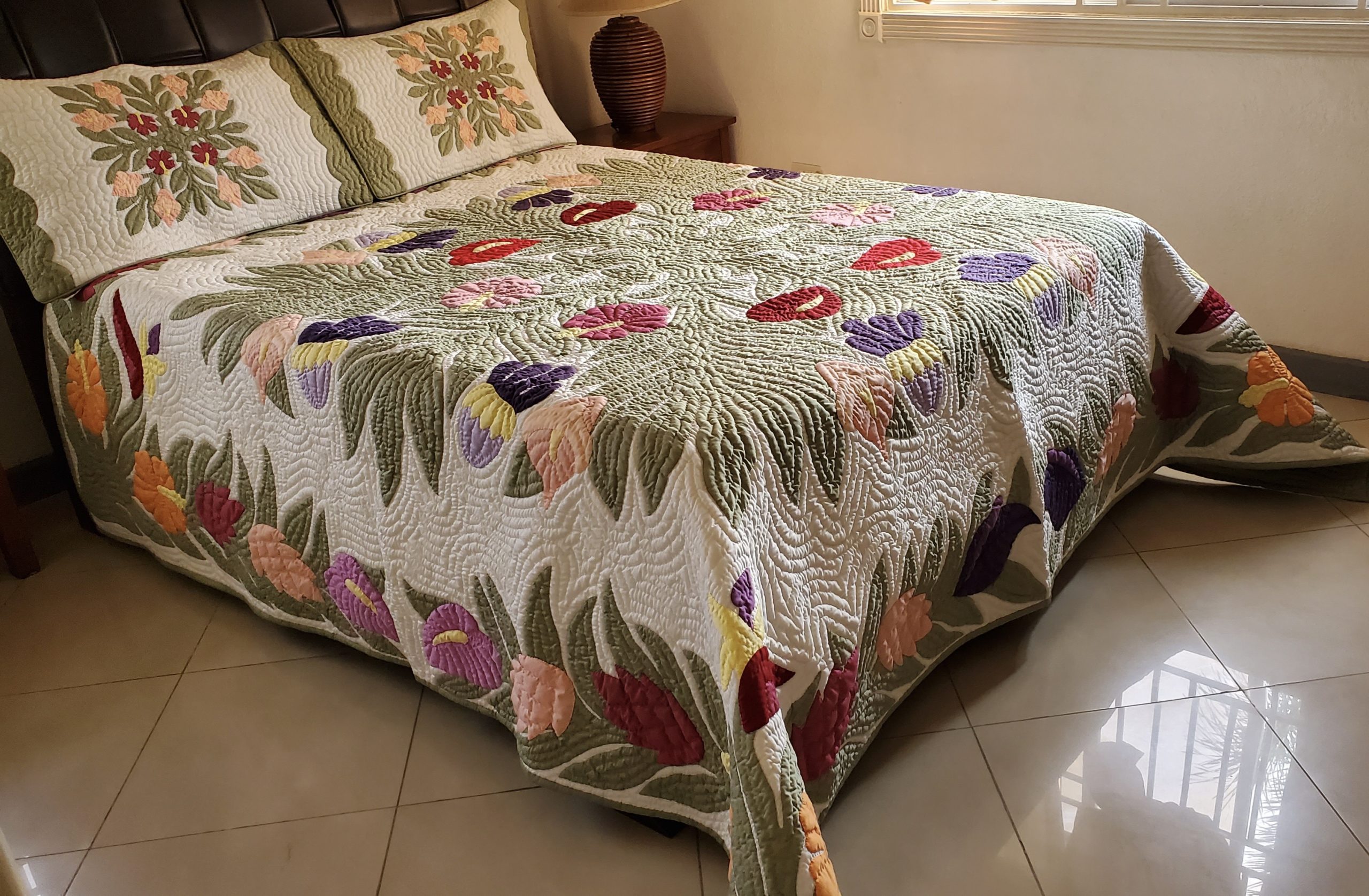 Tropical Flowers 2 Pillow Shams CG - Image 2
